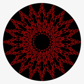 Barbed Wire Ornament 3 Crimson Clip Arts - Circle, HD Png Download, Transparent PNG
