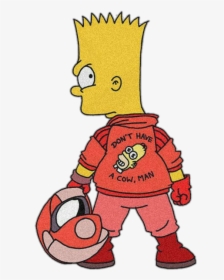 #bart #simpson #simpsons #cartoon #aesthetic #red #tumblr - Bart Simpsons, HD Png Download, Transparent PNG