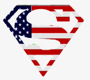 American Flag Superman Logo, HD Png Download, Transparent PNG