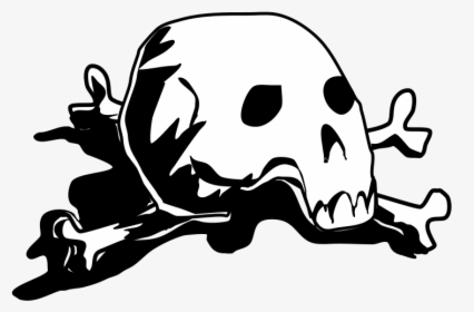 Skull And Crossbones Download Png Free - Skull And Crossbones En Png, Transparent Png, Transparent PNG
