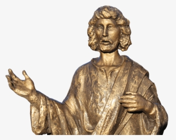 Jesus Christ Small Statue - Gold Jesus Png, Transparent Png, Transparent PNG