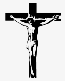 Cross Jesus Christ Clip Art Clipart Transparent Png - Jesus On Cross Silhouette, Png Download, Transparent PNG