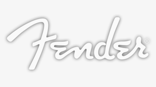 White Fender Logo Png, Transparent Png, Transparent PNG