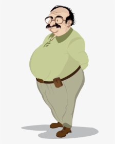 Fatman Illustration Fat Man, Digital Media, Motion - Fat Man Cartoon Png, Transparent Png, Transparent PNG