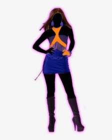 Dance Girl Png Picture - Neon Girl Png, Transparent Png, Transparent PNG