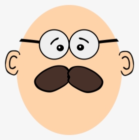 Bold Guy With Mustache Clip Arts - Man With A Mustache Clipart, HD Png Download, Transparent PNG