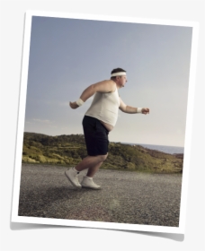 Overweight Fat Guy Running, HD Png Download, Transparent PNG