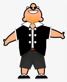 Clipart - Mr - - Happy Cartoon Man Png, Transparent Png, Transparent PNG