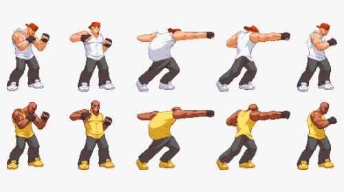 The Same Animation Used For Both Bad Guys - Fat Guy 2d Pixel, HD Png Download, Transparent PNG