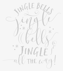 Jingle Bells Typography - Calligraphy, HD Png Download, Transparent PNG