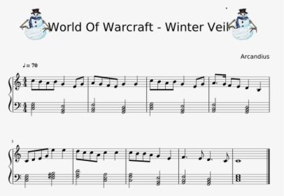 World Of Warcraft - World Of Warcraft Sheet Music, HD Png Download, Transparent PNG