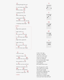 Guitar Chords For The Christmas Song Jingle Bells - Guitar Jingle Bell Chords, HD Png Download, Transparent PNG