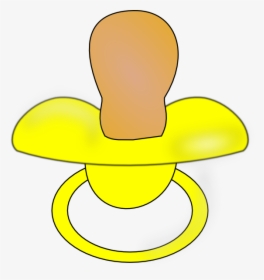 Pacifier Yellow Svg Clip Arts - Pacifier Clip Art, HD Png Download, Transparent PNG
