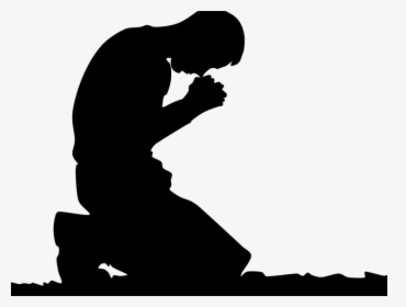 Prayer Hands Kneeling God Clip Art Transprent - Praying Silhouette Png, Transparent Png, Transparent PNG