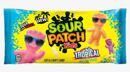 Sour Patch Kids Tropical - Blue Sour Patch Kids, HD Png Download, Transparent PNG