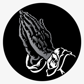 Black And White Praying Hands, HD Png Download, Transparent PNG