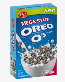Mega Stuf Oreo Cereal Box - Oreo Os Mega Stuf, HD Png Download, Transparent PNG