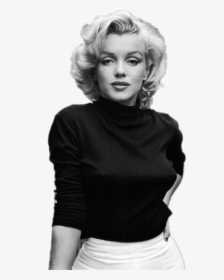 Marilyn Monroe Bullet Bra , Png Download - Black And White Portrait Marilyn Monroe, Transparent Png, Transparent PNG