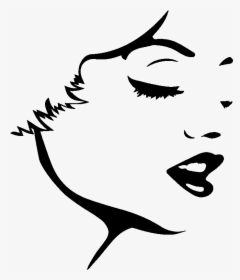 Sticker Marilyn Monroe Visage Ambiance Sticker Kc - Outlines Of Peoples Faces, HD Png Download, Transparent PNG