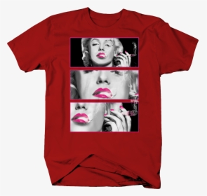 Sexy Hot Marilyn Monroe Pink Lips Smoking Marijuana - Marilyn Monroe Smoking T Shirt, HD Png Download, Transparent PNG