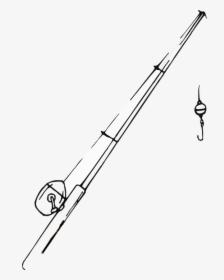 Fishing-rod, Hook, Equipment, Sport, Crank Handle - Fishing Rod Clipart, HD Png Download, Transparent PNG