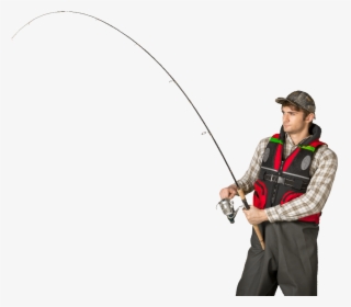 Pole Vector Fly Fishing - Fisherman Png, Transparent Png, Transparent PNG