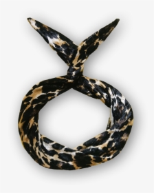 Image Of Velvet Leopard Print Wire Headband - Scarf, HD Png Download, Transparent PNG