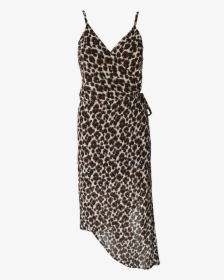 Leopard Print Animal Print Wrap Dress, HD Png Download, Transparent PNG