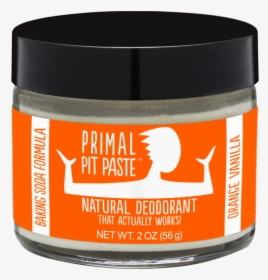 Primal Pit Paste Natural Deodorant Orange Creamsicle, HD Png Download, Transparent PNG
