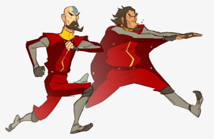 Tenzin And Bumi In Their Pajamas Are Here To Save The - Legend Of Korra Airbender Suits, HD Png Download, Transparent PNG