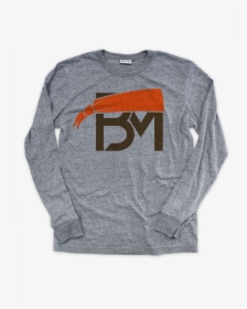Bm Logo Orange/brown Long Sleeve T-shirt - Long-sleeved T-shirt, HD Png Download, Transparent PNG
