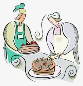 Vector Illustration Of Pastry Chef Decorating Cake - Proyectos Socio Productivos Ya Elaborados, HD Png Download, Transparent PNG