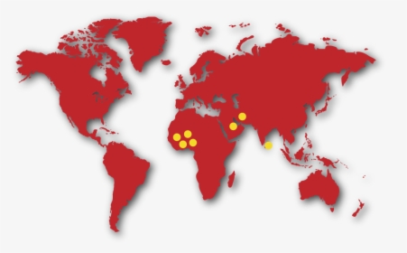 Minah Tea Exports - Gcc In World Map, HD Png Download, Transparent PNG