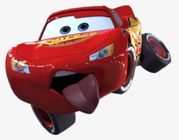 Lightning Mcqueen Cars Tongue Pixar The Walt Disney - Lightning Mcqueen Sticking Tongue Out, HD Png Download, Transparent PNG