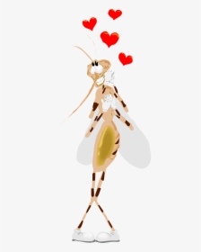 Mosquito Happy Love Bug Wings Png Image - Mosquito Love, Transparent Png, Transparent PNG