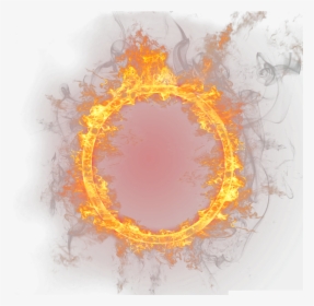 Fire Png Circle - Fire Png For Round, Transparent Png, Transparent PNG