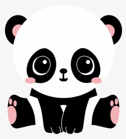 aesthetic #kawaii #panda #cute #tumblr #girl - Panda Kawaii, HD Png  Download , Transparent Png Image - PNGitem