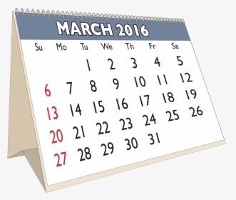 Match 6 Table Calendar Clipart In By Playfulhub - Calendar Table Clipart, HD Png Download, Transparent PNG