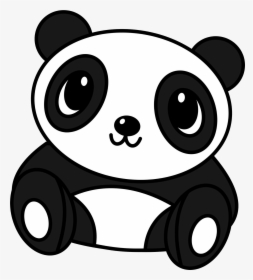 Drawing Pandas Giant Panda - Cute Drawing Panda Easy, HD Png Download, Transparent PNG
