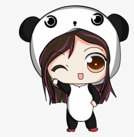 #aesthetic #kawaii #panda #cute #tumblr #girl - Panda Kawaii, HD Png Download, Transparent PNG