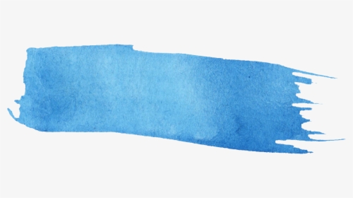 White Blue Watercolor Brush Stroke Png , Png Download - Watercolor Streak Blue Green, Transparent Png, Transparent PNG