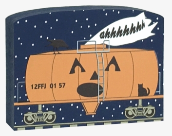 This Tanker Of Screams Train Car Is Part Of A 5-piece - Whale, HD Png Download, Transparent PNG