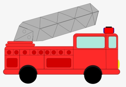 Red Fire Truck Clip Art, HD Png Download, Transparent PNG