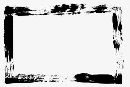 Transparent Grunge Frame Png - White Brush Frame Png, Png Download, Transparent PNG