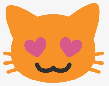 Download Free Png Smiley Png, Download Png Image With - Heart Eyes Cat Emoji Android, Transparent Png, Transparent PNG