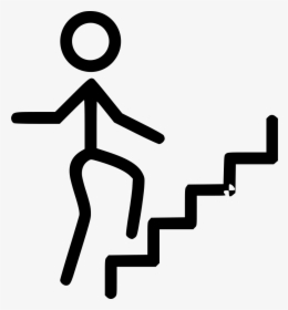 Person Climbing Stairs - Take The Stairs Instead Lift, HD Png Download, Transparent PNG