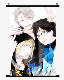 Anime Yuri On Ice Group Wall Scroll 02   Data-large - Yuri On Ice Group, HD Png Download, Transparent PNG