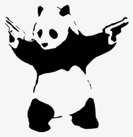 Banksy Panda With Guns, HD Png Download, Transparent PNG