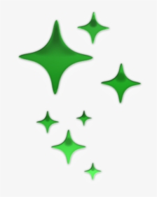 #mq #green #stars #star #glow - Sparkle Clipart Black And White, HD Png Download, Transparent PNG