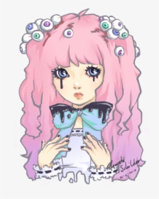 Anime Girl Png Tumblr - Pastel Goth Girl, Transparent Png, Transparent PNG